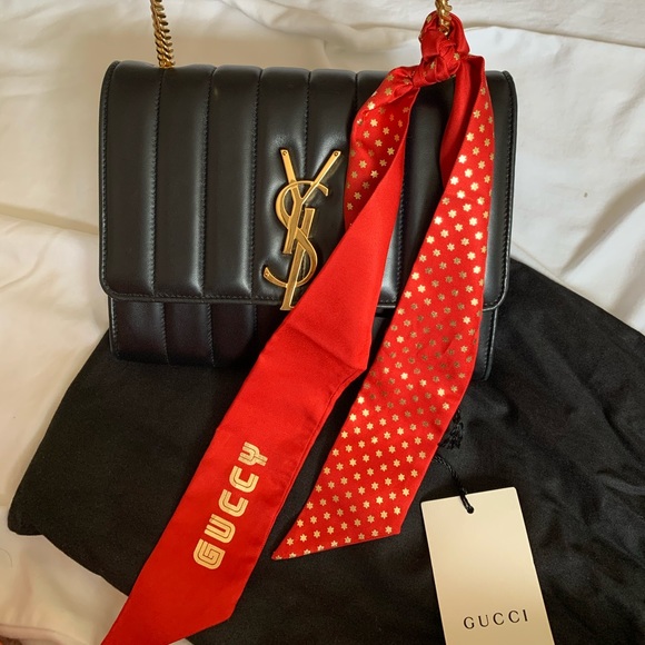 Gucci Accessories - Gucci Silk Hair Scarf/ Bag Twilly